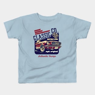 Vintage Classic Car Poster Kids T-Shirt